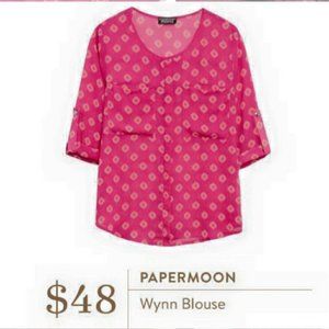 PAPERMOON by Stitch FIX mauve/pink blouse